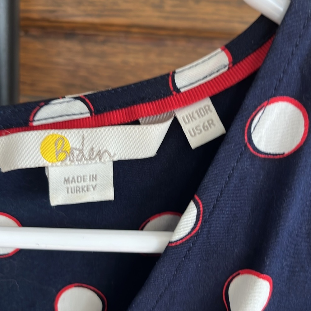 Boden Polka Dot Dress Size 6 - Picture 3 of 7